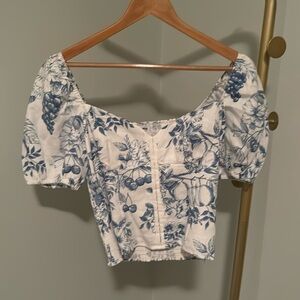 Reformation Rome Linen Top